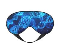 Máscara de ojos suave y transpirable con cadena de ADN para dormir, bloqueo de luz, correa ajustable, máscara de dormir para viajes, trabajo nocturno, oficina