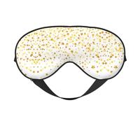 Máscara de ojos suave y transpirable con estampado de estrellas y puntos de ensueño, bloqueo de luz, correa ajustable, máscara de dormir para viajes, trabajo nocturno, oficina