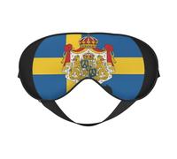 Máscara de ojos transpirable con estampado de bandera de Suecia para viajes, camping, meditación, yoga, ideal para viajes al aire libre