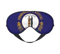 Máscara de ojos transpirable con estampado de la bandera del estado de Kentucky, ideal para viajes al aire libre, camping, meditación, yoga