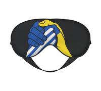 Máscara de ojos transpirable con estampado de Ucrania, ideal para viajes al aire libre, camping, meditación, yoga