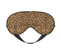 Máscara de ojos ultra suave con estampado animal de leopardo salvaje, bloquea la luz, para una comodidad óptima y un sueño reparador