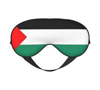 Máscara de ojos ultra suave con estampado de bandera de Palestina, bloqueo de luz, para dormir profundo, viajes, uso doméstico