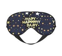 Máscara de ojos ultra suave con estampado de estrellas y feliz día del padre, para una comodidad óptima y un sueño reparador
