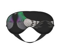 Máscara de ojos ultra suave con estampado de paloma de dibujos animados, para una comodidad óptima y un sueño reparador