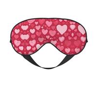 Máscara de ojos ultra suave que bloquea la luz con estampado de San Valentín, para una comodidad óptima y un sueño reparador