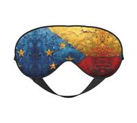 Máscara de ojos unisex con estampado de bandera de Venezuela, suave y cómoda, para viajes, yoga, trabajo por turnos