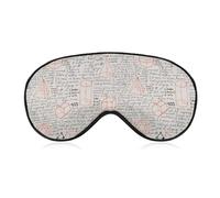 Máscara de ojos unisex con fórmula matemática de Lorem Ipsum que bloquea la luz y es adecuada para siestas en casa, en la oficina y en aviones