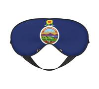 Máscara de ojos unisex con la bandera del estado de Kansas, máscara de dormir sin presión ocular, cubierta suave para viajes
