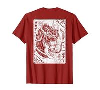 Máscara de Oni Japonesa de Demonio Bushido de Samurai Camiseta, Hombre, Arándano, M