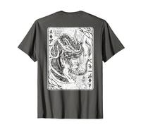 Máscara de Oni Japonesa de Demonio Bushido de Samurai Camiseta, Hombre, Asfalto, XL