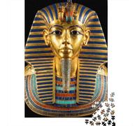 Máscara de Oro del Faraón Puzzle de 1000 Piezas Papel para Adultos Historia Egipcia Juego de Puzzle 1000 Piezas Relajante Hogar 70x50cm/1000pcs