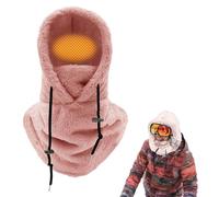 Máscara de Pasamontañas,Pasamontañas Térmicos de Invierno,Transpirable Hombres Mujeres Balaclava con Forro Polar,Cómodo Fácil Llevar,Apto Esquiar,Correr,Montar Bicicleta Otros Deportes Invierno,Rosa