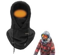 Máscara de Pasamontañas,Pasamontañas Térmicos de Invierno,Transpirable Hombres Mujeres Balaclava con Forro Polar,Cómodo Fácil Llevar,Apto Esquiar,Correr,Montar Bicicleta Otros Deportes Invierno,Negro