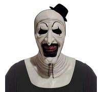 Máscara de Payaso Halloween,Máscara de Terrifier para Disfraz Terrifier Adulto,Horror Art The Clown Mask Cabeza Completa,Látex Mascara Terrifier Adulto,Halloween Cosplay Disfraz Accesorio