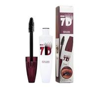 Máscara de pestañas 7D Colossal Volume Express, fórmula resistente al agua y a las manchas, máscara de pestañas negra alargadora con fijación duradera para unas pestañas rizadas de aspecto natural (1)