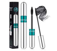 Máscara de pestañas de fibra de seda 4D,máscara impermeable negra,máscara de pestañas negra resistente al agua de larga duración que no florece para maquillaje,pestañas largas naturales para