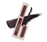 Máscara de pestañas impermeable de fácil aplicación con cepillo curvo, alargamiento de maquillaje de larga duración, voluminizador, definición de alargamiento, máscara curvada