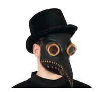 Máscara De Peste, Material De Látex, Color Negro. # Guirca # Steampunk #Halloween