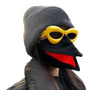 Máscara de pico de pájaro genérica - Manta artesanal con gafas de sol - Novedad Máscara Animal Hablando | para Fiestas Carnaval Masquerade Eventos Vacaciones Sesiones de fotos Teatro Escena