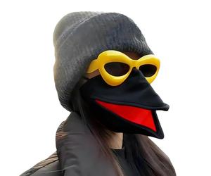Máscara de pico de pájaro genérica - Manta artesanal con gafas de sol - Novedad Máscara Animal Hablando | para Fiestas Carnaval Masquerade Eventos Vacaciones Sesiones de fotos Teatro Escena
