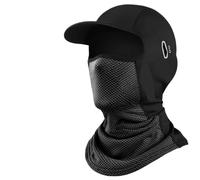 MáScara De ProteccióN Solar Mascarilla facial completa Protector solar A prueba de viento Universal Transpirable Seda de hielo Gorro elástico alto(Grey)