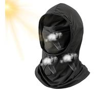 Máscara de protección solar, sombrero de sol UPF 50+ para exteriores, material de seda de hielo refrescante, absorbe el sudor, secado rápido, transpirable, anti-UV, polaina para el cuello para