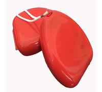 Máscara de reanimación de rescate de RCP de bolsillo, protectores faciales de RCP, cubierta de respiración personal portátil con válvula unidireccional para adultos/niños (caja roja)