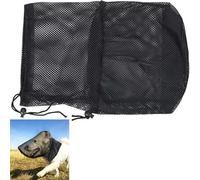 Máscara de Red de Campo para Perros, Protector Facial para Perros, Cubierta de Malla Transpirable para la Cabeza, máscara de Seguridad para perross para Colas de Zorra (XL)