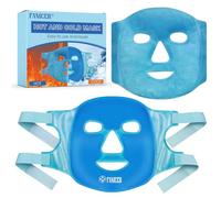 Máscara de refrigeración cara,Reutilizable Gel Mascarilla, compresas frías Mascarilla Facial Fría Cubre Todo el Rostro, Aplicable en ambos lados,Facial para Hombre y Mujer