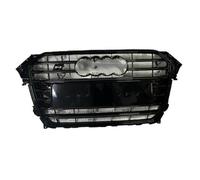 Máscara de rejilla negra brillante con orificios para sensores de estacionamiento para Audi A4 2011 en adelante