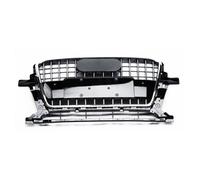 Máscara de rejilla negra brillante con orificios para sensores para Audi Q5 2012 en adelante