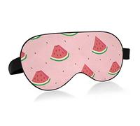 Máscara de sandía para dormir con los ojos vendados Blackout Cooling Funny Eye Mask para dormir con tira elástica para mujer Hombre Fruit Pink Cartoon
