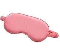 Máscara de seda de morera para dormir con correa elástica, suave sombra de ojos para dormir de noche, coral
