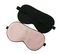 Máscara de seda de morera para dormir para adultos, suave, con sombra de ojos, banda elástica para dormir (rosa, 3 unidades)