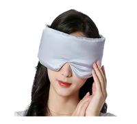 MáScara De Seda Para Ojos 2 máscaras for dormir de seda morera, parches for los ojos que bloquean la luz, antifaz for suave y acolchado, ayuda for viaje Para Noche(White)