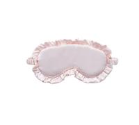MáScara De Seda Para Ojos 3 antifaces de seda con volantes for dormir, suaves, multicolores, for por la noche, for hombre y mujer Para Noche(Light pink)