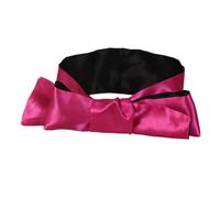 MáScara De Seda Para Ojos Antifaz for dormir de seda satinada for mujer, 3 unidades, con parches for cubrir los ojos, bonito lazo, regalo sorpresa Para Noche(Rose red)