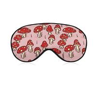 Máscara de seda para ojos Psychedelic Mushroom Trippy Magic Art Sleep Mask D Eye Cover para viajes Trabajo Turno Dormir siestas, Sleeping Eye Mask Eye Cover con banda elástica