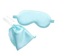 Máscara De Seda Para Ojos Sombra de ojos doble cara seda pura, mascarilla for dormir, parche for los, vendas for, protección for la salud del sueño, luz(With A Bag-03)