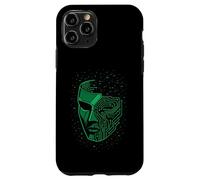 Máscara de seguridad Cyberpunk Glitch Futurista Techwear Estética Carcasa para iPhone 11 Pro