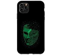 Máscara de seguridad Cyberpunk Glitch Futurista Techwear Estética Carcasa para iPhone 11 Pro Max