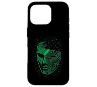 Máscara de seguridad Cyberpunk Glitch Futurista Techwear Estética Carcasa para iPhone 16 Pro