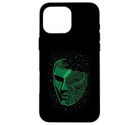 Máscara de seguridad Cyberpunk Glitch Futurista Techwear Estética Carcasa para iPhone 16 Pro Max