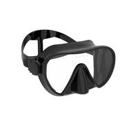 Máscara de snorkel JoyMaySun sin con faldón de silicona , cristal templado panorámico, gafas de natación para entrenamiento de buceo con snorkel, aptas para adultos
