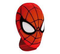 Máscara de Spiderman Luz - Producto oficial Disney, luz de escritorio o montable en pared, alimentado por USB, regalo para fans del multiverso
