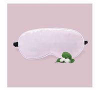 Máscara de sueño 100% opaca, suave y cómoda, transpirable, de seda natural pura noche 3D estéreo sombreado máscara de ojos, para el hogar, viajes, yoga, tomar el sol, 5-15 años, color rosa