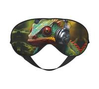 Máscara de sueño Chameleon Listen Music para los ojos para dormir, máscara de sueño que bloquea perfectamente la luz para mujeres y hombres, diadema suave y cómoda para los ojos
