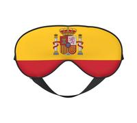 Máscara de sueño con estampado de bandera española máscara de ojos sedosa máscara de ojos para mujeres hombres para viajes sueño relajación