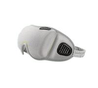 Máscara de sueño de vapor, suave y cómoda, impresión de tela de algodón natural puro noche 3D Stereo Shading Eye Mask para el hogar, viajes turno, trabajo, yoga, gris